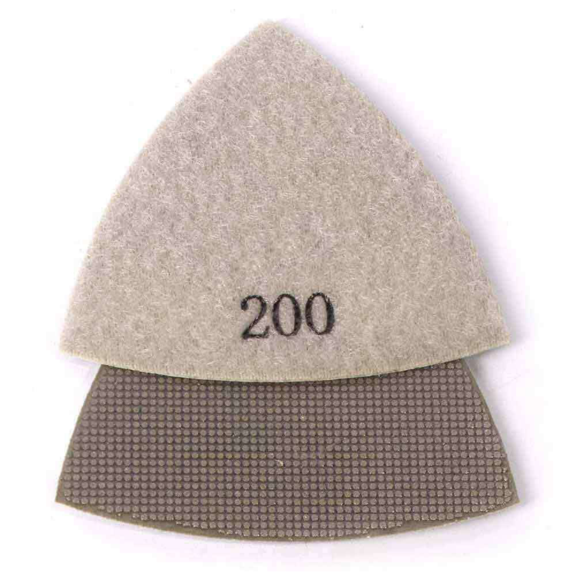 Specialty Diamond BRTRI200 200 Grit Electroplated Diamond Triangular Polishing Pad for Oscillating Tools